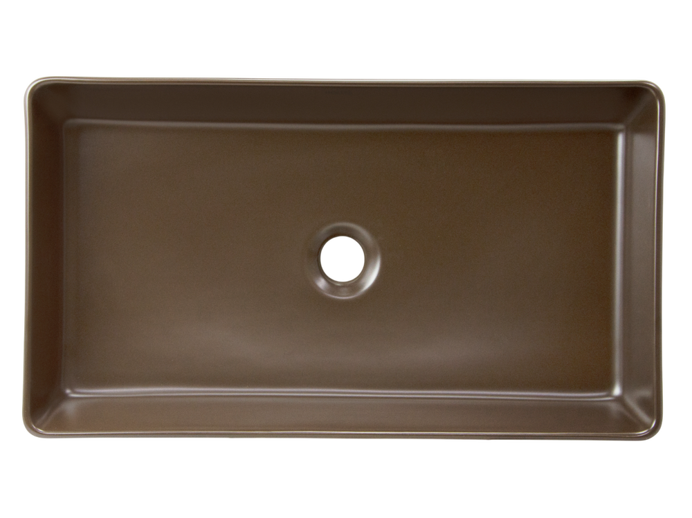 Раковина накладная HOLLER K-M6260-60BRN (610*345*110мм), коричневый матовый