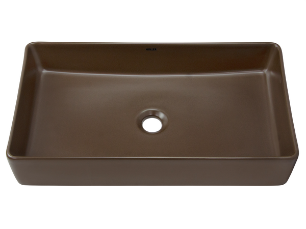Раковина накладная HOLLER K-M6260-60BRN (610*345*110мм), коричневый матовый