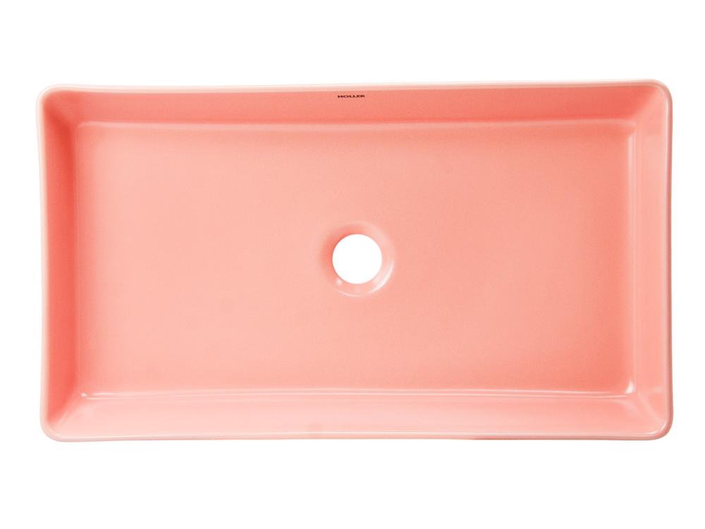 Раковина накладная HOLLER K-M6260-60PIK (610*345*110мм), розовый матовый