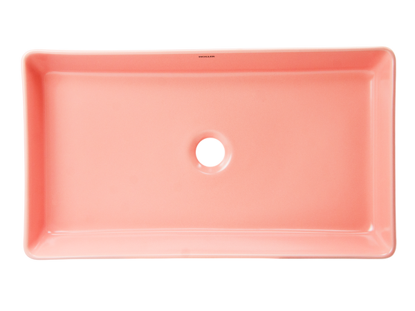 Раковина накладная HOLLER K-M6260-60PIK (610*345*110мм), розовый матовый