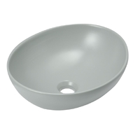 Раковина накладная HOLLER K-M6066LGA (410*340*145мм), светло-серый матовый