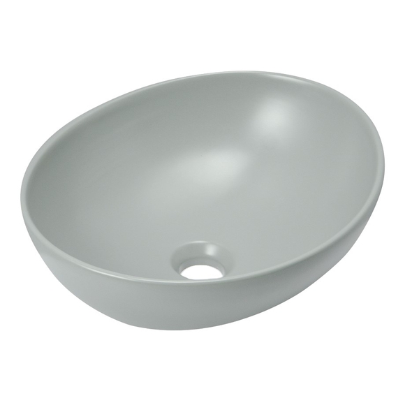 Раковина накладная HOLLER K-M6066LGA (410*340*145мм), светло-серый матовый