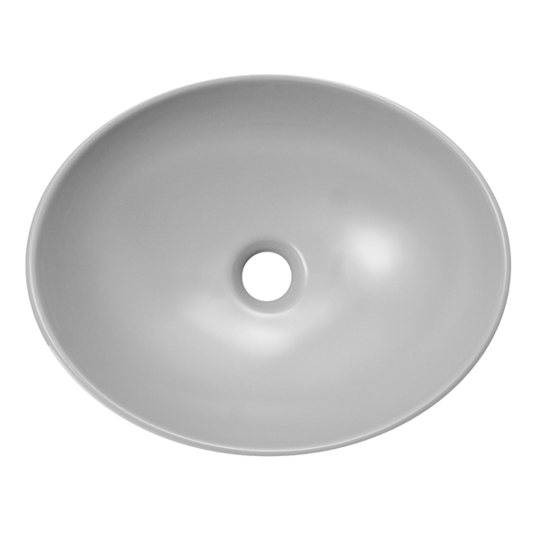 Раковина накладная HOLLER K-M6066LGA (410*340*145мм), светло-серый матовый