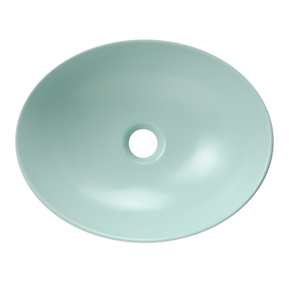 Раковина накладная HOLLER K-M6066LGE (410*340*145мм), светло-зеленый матовый