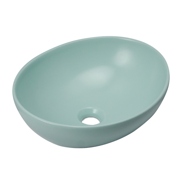 Раковина накладная HOLLER K-M6066LGE (410*340*145мм), светло-зеленый матовый