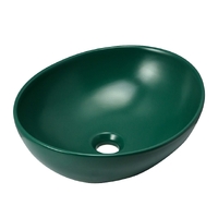 Раковина накладная HOLLER K-M6066JSP (410*340*145мм), темно-зеленый матовый