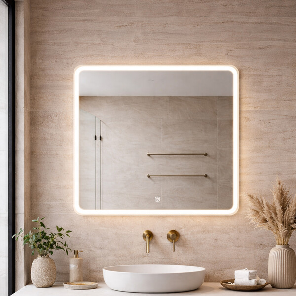 Зеркало SANTREK HOME с LED подсветкой "AERO EDGE" 800*800мм