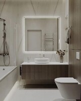 Зеркало SANTREK HOME с LED подсветкой "AERO FLOW" 800*800мм