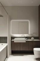 Зеркало SANTREK HOME с LED подсветкой "AERO WING" 800*800мм