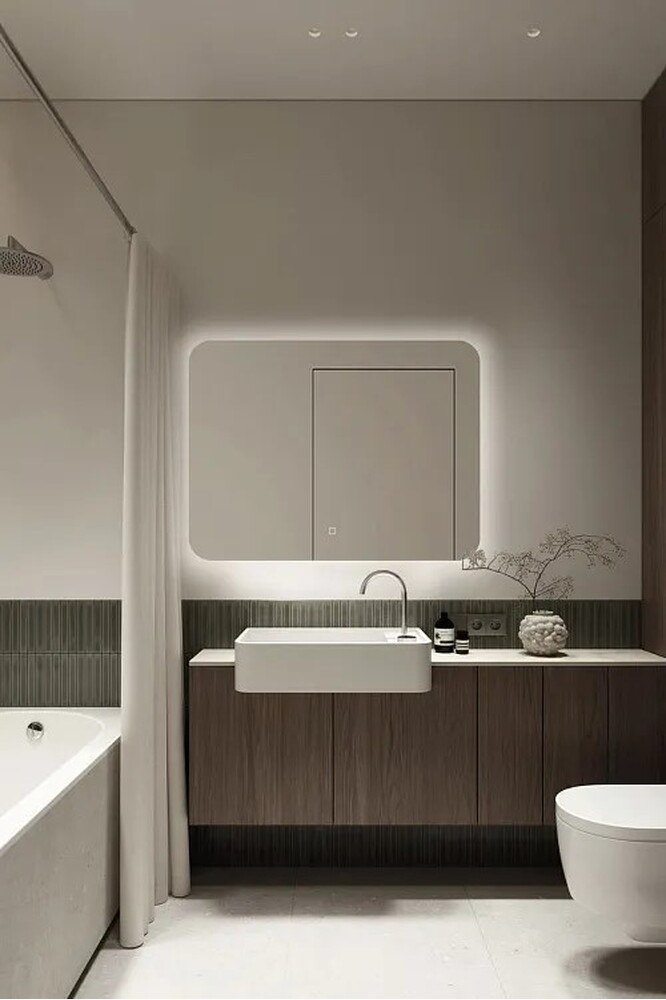 Зеркало SANTREK HOME с LED подсветкой "AERO WING" 600*600мм