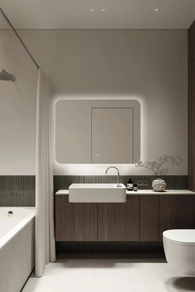 Зеркало SANTREK HOME с LED подсветкой "AERO WING" 1000*800мм