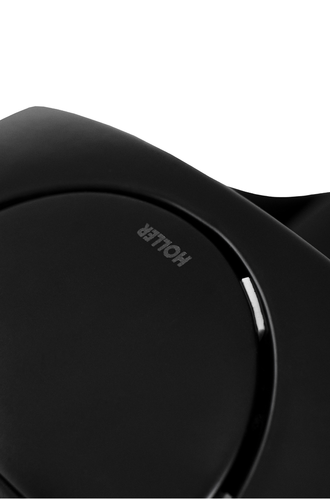 Унитаз-моноблок безободковый HOLLER FUTURE_ MB (690*460*660мм, сиденье дюропласт с микролифтом, арматура 2-х режимная)  (1 место) черный матовый