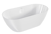 Ванна из литьевого мрамора BAS "КАТАНИЯ" 170х80 Белый (БЕЗ АВТОСЛИВА) ВА00029