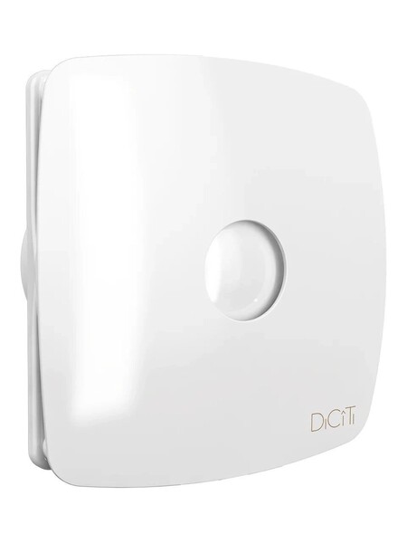 Вентилятор накладной ERA D100 RIO 4C Obsidian обр.клапан DICITI ОБСИДИАН