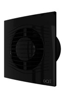 Вентилятор накладной ERA D100 SLIM 4C Obsidian обр.клапан DICITI ОБСИДИАН 