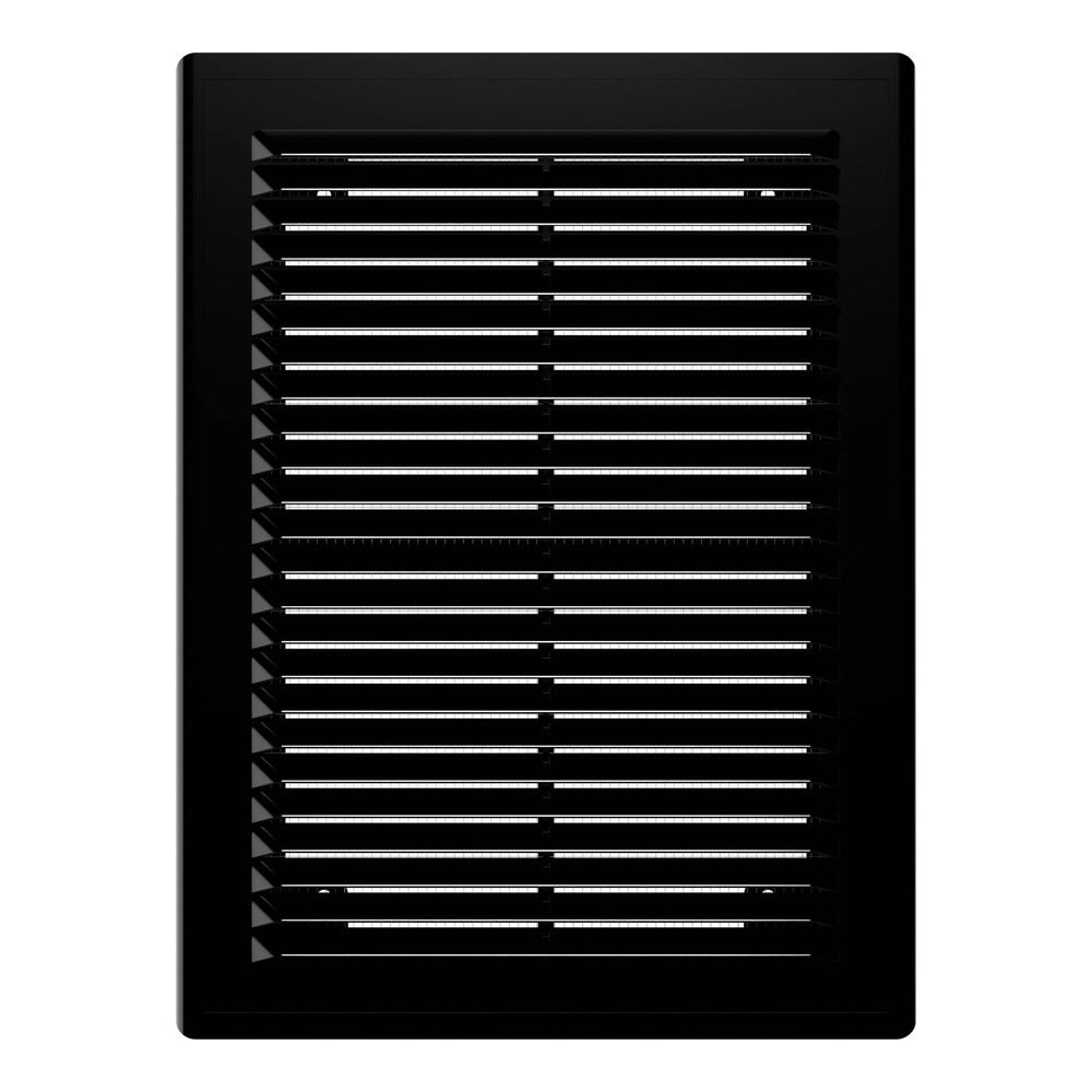 Решетка вентиляционная ERA 1520Р Black сетка разъемная 150х200 пластик ЧЁРНЫЙ