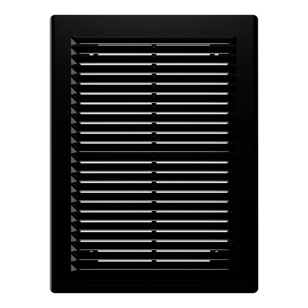 Решетка вентиляционная ERA 1520Р Black сетка разъемная 150х200 пластик ЧЁРНЫЙ