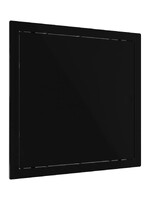 Люк ревизионный ERA LN фланец 200x200 нажимной 224х224 пластик EVECS (L2020N black) ЧЁРНЫЙ