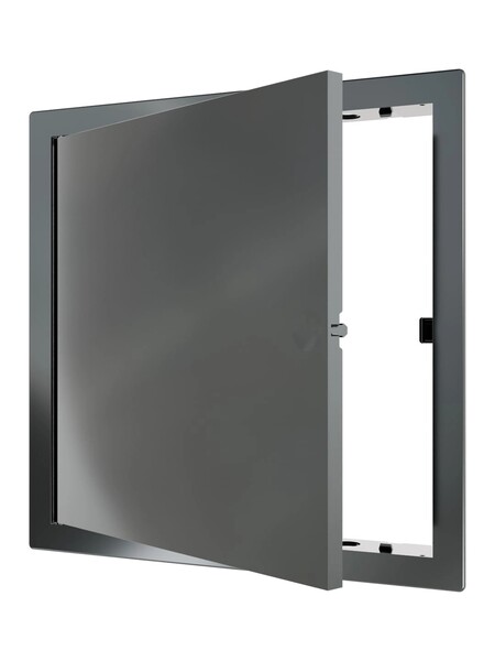 Люк ревизионный ERA LN фланец 200x200 нажимной 224х224 пластик EVECS (L2020N gray) СЕРЫЙ