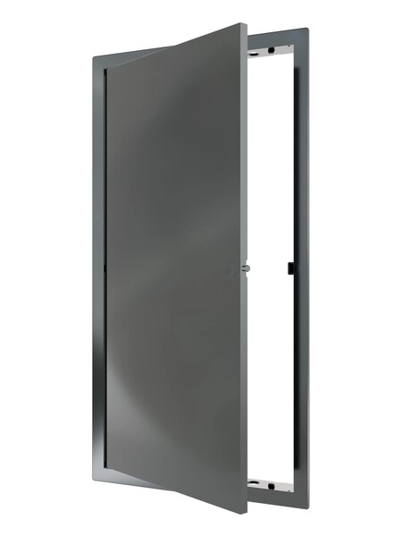 Люк ревизионный ERA LN фланец 200х400 нажимной 223х423 пластик EVECS (L2040N gray) СЕРЫЙ
