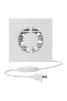 Вентилятор AURAMAX A 4-01 осевой вытяжной с вилкой и выключателем d=100