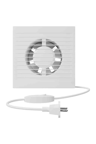 Вентилятор AURAMAX A 4-01 осевой вытяжной с вилкой и выключателем d=100