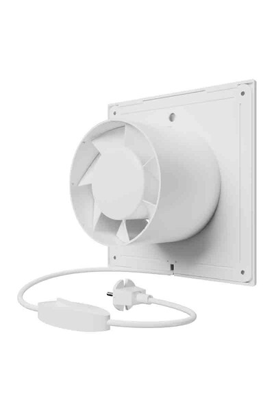 Вентилятор AURAMAX A 4-01 осевой вытяжной с вилкой и выключателем d=100