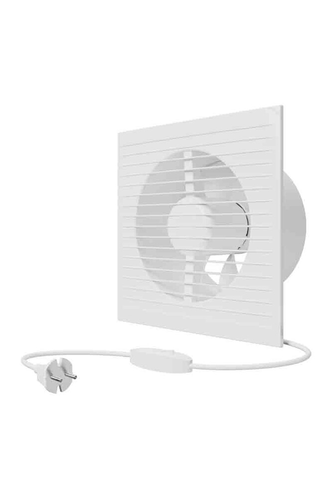 Вентилятор AURAMAX A 6-01 осевой вытяжной с вилкой и выключателем d=150