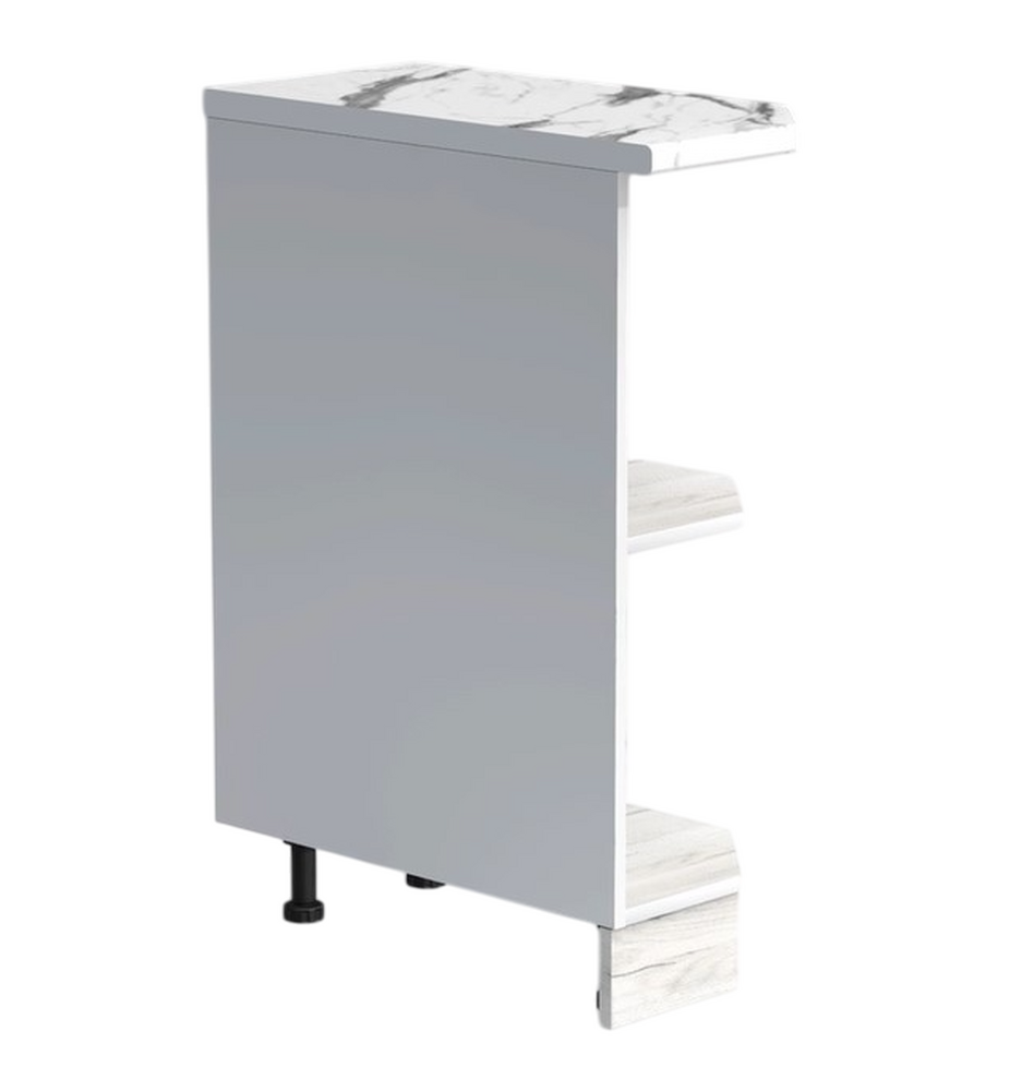 Стол-полка 300 правый цвет Дуб крафт белый столешница Гранит белый SANTREK HOME (ЛДСП)