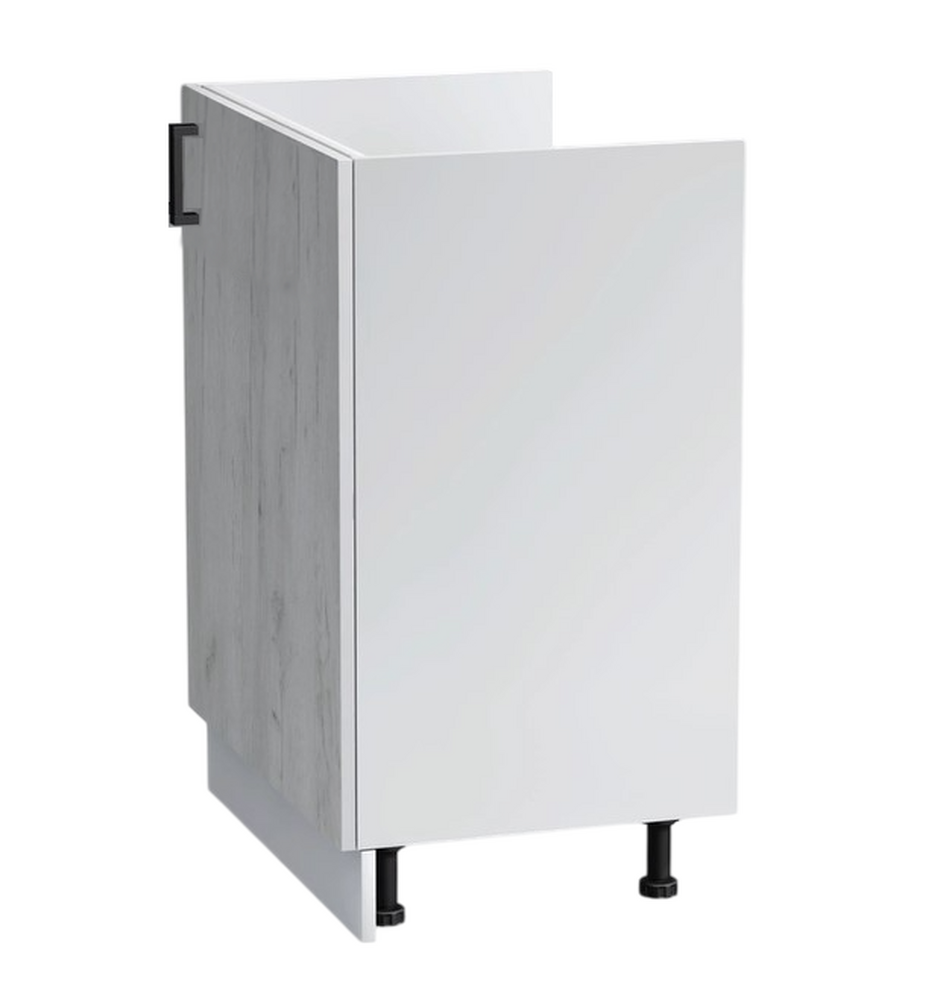 Тумба 50*60 цвет Дуб крафт белый/Белый SANTREK HOME (ЛДСП)