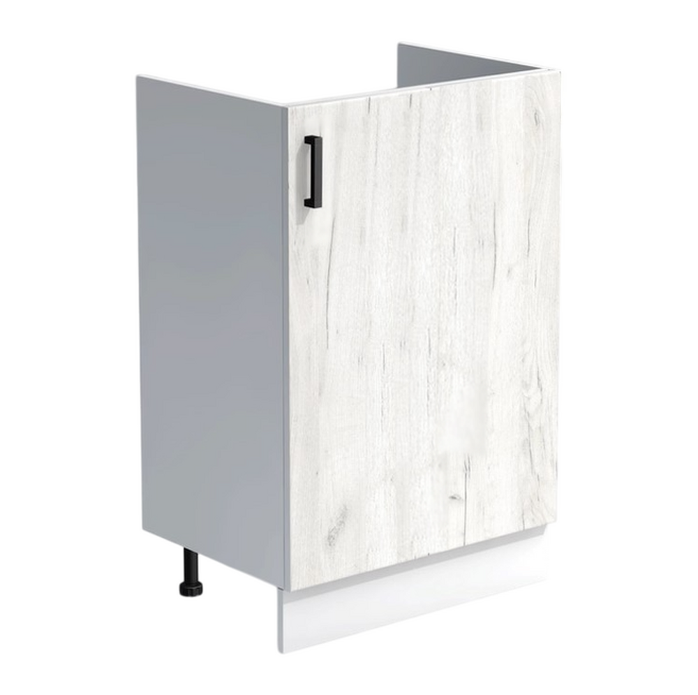 Тумба 50*60 цвет Дуб крафт белый/Белый SANTREK HOME (ЛДСП)