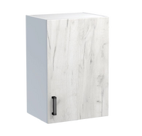 Шкаф для посуды 40 цвет Дуб крафт белый/Белый SANTREK HOME (ЛДСП)