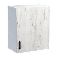 Шкаф для посуды 50 цвет Дуб крафт белый/Белый SANTREK HOME (ЛДСП)