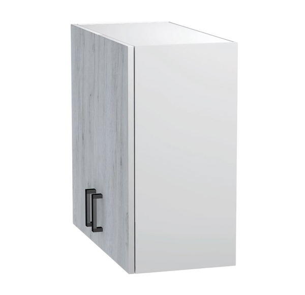 Шкаф для посуды 60 цвет Дуб крафт белый/Белый SANTREK HOME (ЛДСП)