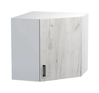 Шкаф угловой 60*60 цвет Дуб крафт белый/Белый SANTREK HOME (ЛДСП)