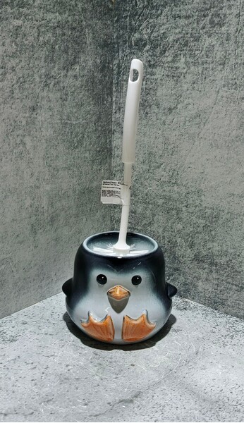 Подставка под ёрш (+ ершик) "Пингвин" МИНИ