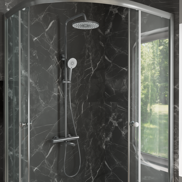 Тропическая душевая система RUSH Socotra (ST4235-70) термостатическая с изливом хром