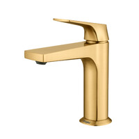 R07.10.03 Смеситель для умывальника RAGLO (золотой сатин)