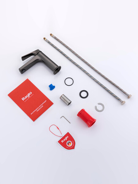 R07.10.09 Смеситель для умывальника RAGLO (графит)