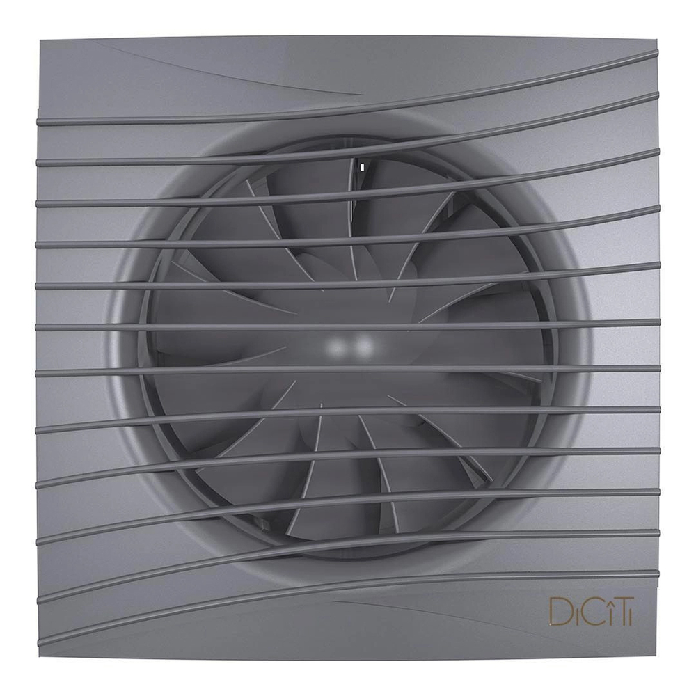 Вентилятор ERA DICITI- Silent D100 4C gray metal канальный осевой вытяжной с обратным клапаном декоративный (серый)