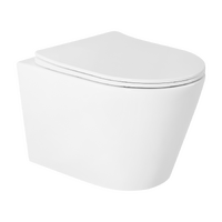    Унитаз подвесной безободковый (Торнадо) HOLLER ULTRA (490*360*360мм, сиденье ТЕРМОПЛАСТ, микролифт) белый   НОВИНКА !!!