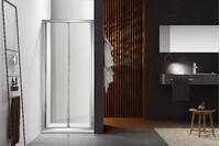 Душевое ограждение SANTREK AQUA Time -RD-900-C-Chrome 900*1950 Прямое стекло Прозр 5 мм, профиль Хром