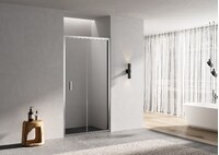 Душевое ограждение SANTREK AQUA Lea -SD-800-C-Chrome 800*1850 Прямое стекло Прозр 6 мм, профиль Хром