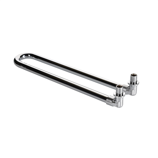 Угловой аксиальный фитинг VALTEC, с хромированной латунной трубкой двойной 16(2,2)х15 L 300 мм VTm.481.DC.001615	