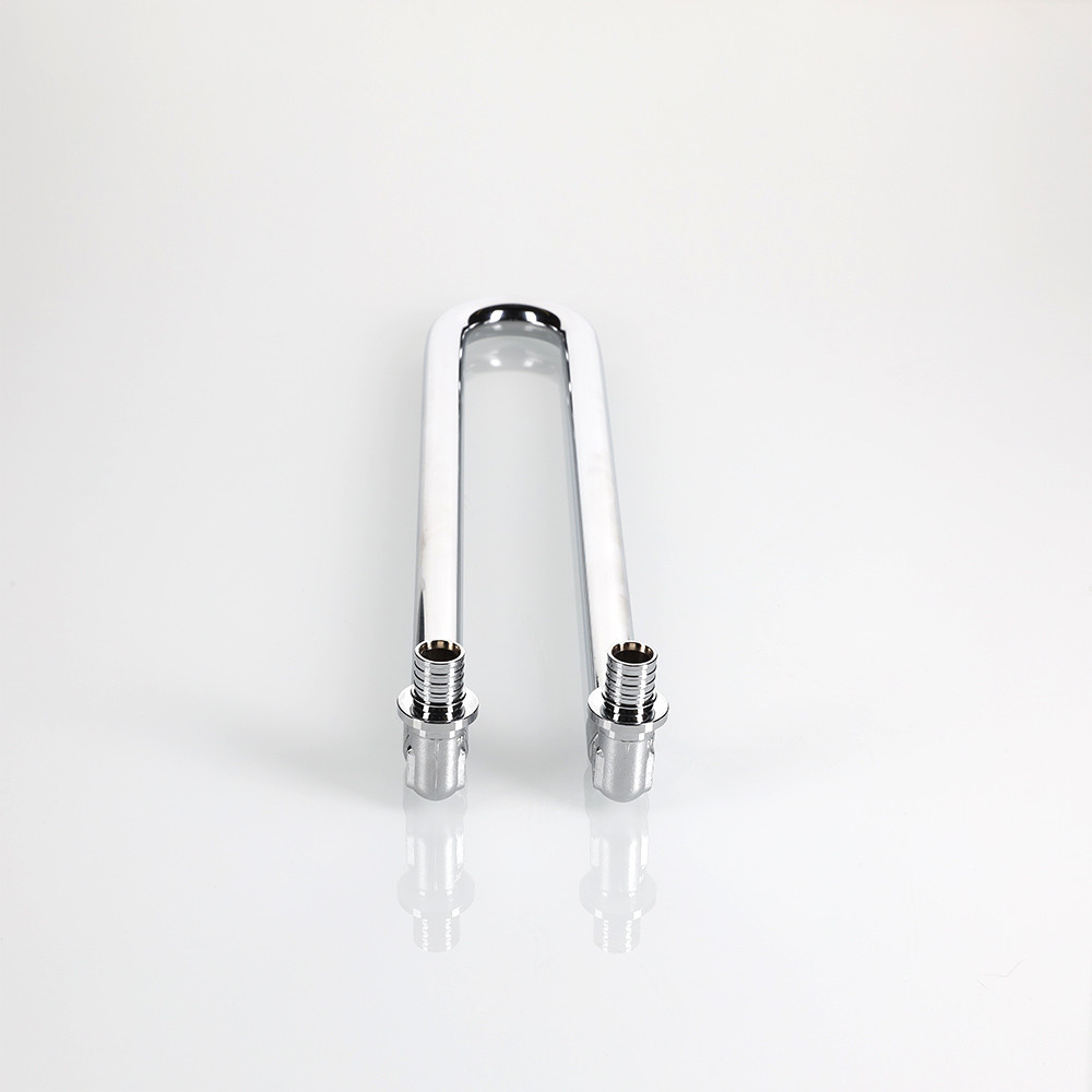 Угловой аксиальный фитинг VALTEC, с хромированной латунной трубкой двойной 16(2,2)х15 L 300 мм VTm.481.DC.001615	