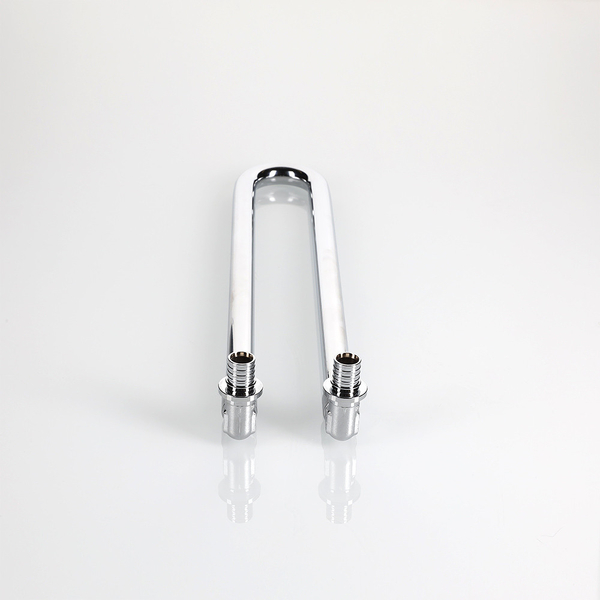 Угловой аксиальный фитинг VALTEC, с хромированной латунной трубкой двойной 16(2,2)х15 L 300 мм VTm.481.DC.001615	