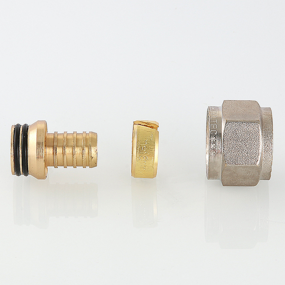 Соединитель коллекторный обжимной VALTEC, для полимерной PEX трубы 16 (2,2) х 1/2” VTc.709.N.1622	
