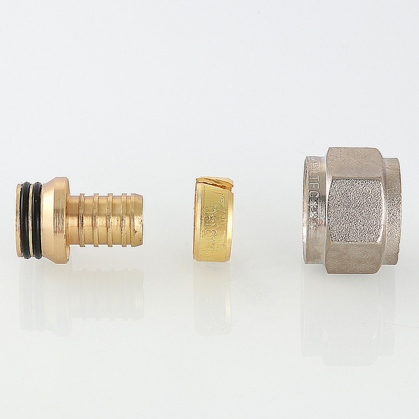 Соединитель коллекторный обжимной VALTEC, для полимерной PEX трубы 16 (2,2) х 1/2” VTc.709.N.1622	