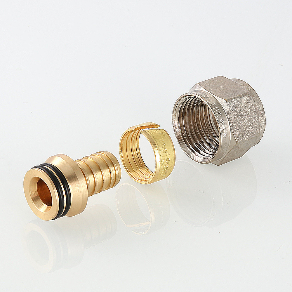 Соединитель коллекторный обжимной VALTEC, для полимерной PEX трубы 16 (2,2) х 1/2” VTc.709.N.1622	