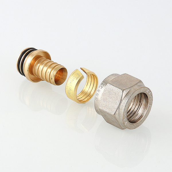 Соединитель коллекторный обжимной VALTEC, для полимерной PEX трубы 16 (2,2) х 1/2” VTc.709.N.1622	